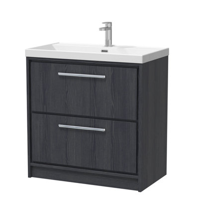 Hudson Reed 800 FS 2-Drawer Unit & Basin 1TH
