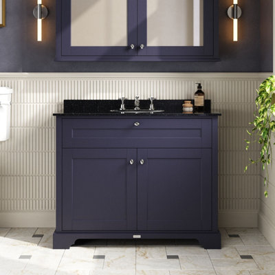 Hudson Reed Floor Standing 2-Door Traditional Vanity with 3 Tap Hole ...