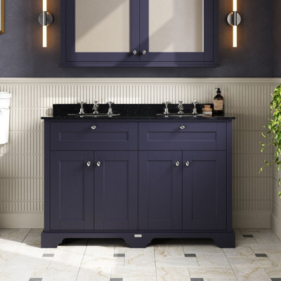 Hudson Reed Floor Standing 4-Door Traditional Vanity with 3 Tap Hole ...