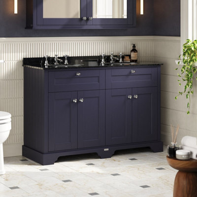 Hudson Reed Floor Standing 4-Door Traditional Vanity with 3 Tap Hole ...