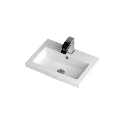 Hudson Reed Fusion Floor Standing 2 Door Vanity Unit & Polymarble Basin ...