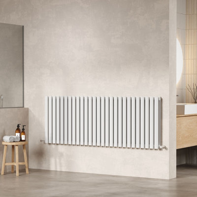 Hudson Reed Revive Wall Hung Horizontal Double Panel Radiator, Modern ...