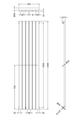 Hudson Reed Single Panel Designer Radiator