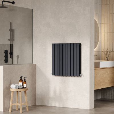 Hudson Reed Sloane Wall Hung Horizontal Double Panel Radiator, Modern ...
