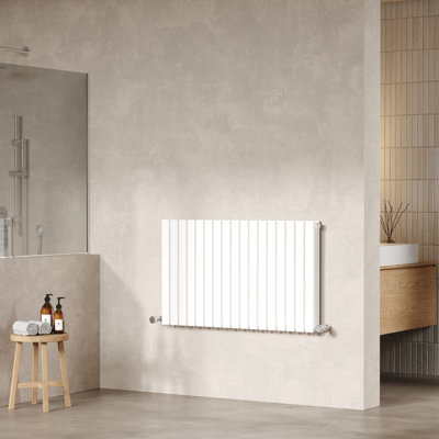 Hudson Reed Sloane Wall Hung Horizontal Double Panel Radiator, Modern ...