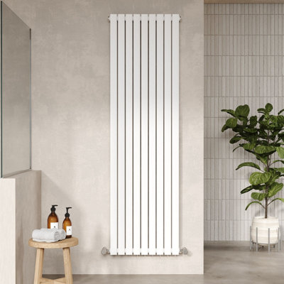 Hudson Reed Sloane Wall Hung Vertical Double Panel Radiator, Modern ...