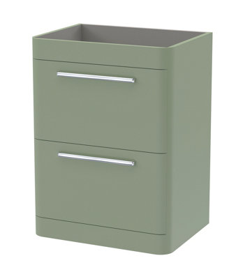 Hudson Reed Solar Floor Standing 2-Drawer Unit, Elegant Vanity Unit in ...