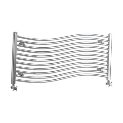 Hudson Reed Taidi Designer Towel Radiator Chrome 1200x500mm Price Comparisons | Compare The Build