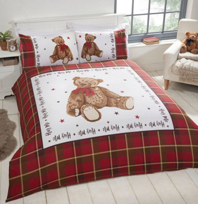 Hug Me Bear Polycotton Duvet Set With Pillowcase