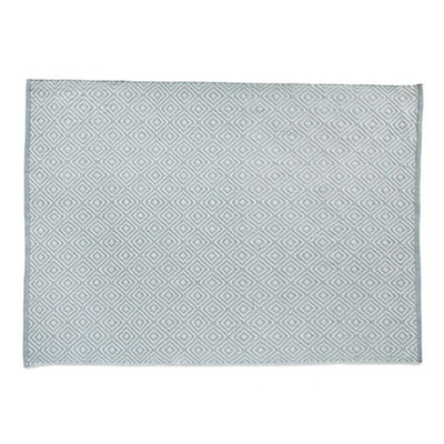 Hug Rug Woven Diamond Rug Sky Grey 120X170