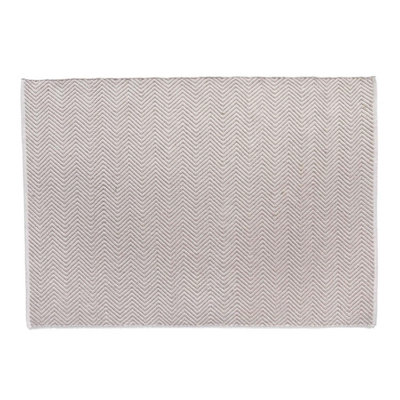 Hug Rug Woven Herringbone Rug Natural 80X150