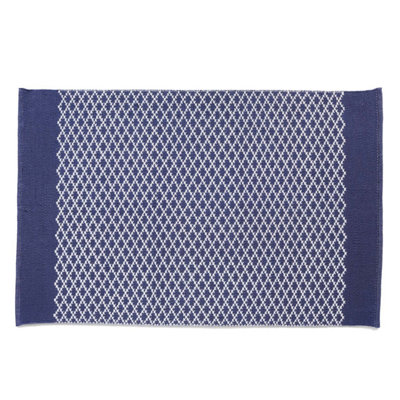 Hug Rug Woven Trellis Rug Navy 160X230