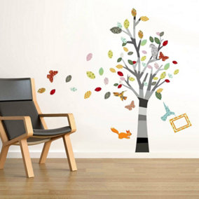 HUGE Colourful Tree Nursery / Children / Kids Wall Stickers / Decoration paper Stock Clearance