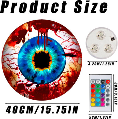 Huge Halloween Inflatable Eyeball Light Up Decorations,Halloween ...