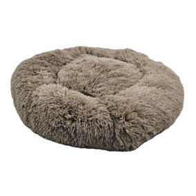 HugglePets Anti-Anxiety Large Oatmeal Donut Dog Bed