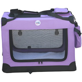 HugglePets Fabric Crate - Large Purple