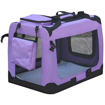 Purple store dog crate