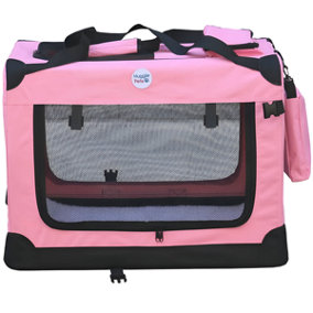HugglePets Fabric Crate - Small Pink