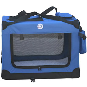 HugglePets Fabric Crate - XL Blue