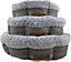 HugglePets Granite Ivory Donut Supersoft Non Slip 60cm Dog Bed