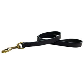 HugglePets Legacy Leather 100 x 1.9 cm Black Dog Lead