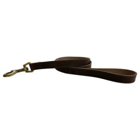HugglePets Legacy Leather 100 x 1.9 cm Chocolate Dog Lead