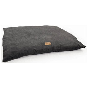 HugglePets Luxury Charcoal Dog Cushion Bed