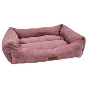 HugglePets Luxury Dog Pink Medium Lounger