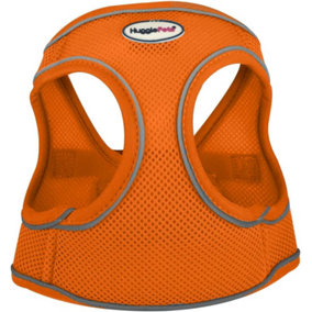 HugglePets Orange Large 52 - 60cm Step In Air Mesh Dog Harness