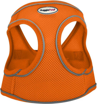 HugglePets Orange Small 36 - 44cm Step In Air Mesh Dog Harness