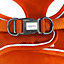 HugglePets Orange Small 36 - 44cm Step In Air Mesh Dog Harness