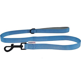 HugglePets Padded Blue 100cm x 1.9cm Weatherproof Dog Lead