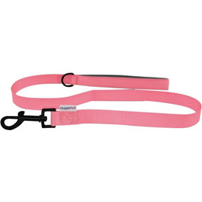 HugglePets Padded Pink 100cm x 1.9cm Weatherproof Dog Lead
