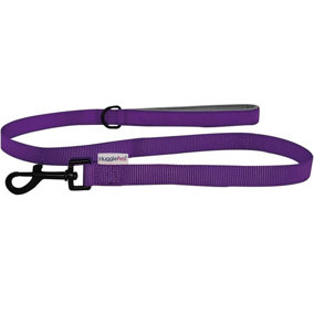 HugglePets Padded Purple 100cm x 1.9cm Weatherproof Dog Lead
