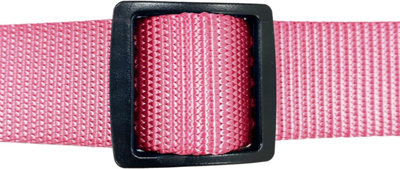 HugglePets Pink Medium 30 - 50cm Snappy Weatherproof Dog Collar