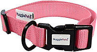 HugglePets Pink Small 20 - 30cm Snappy Weatherproof Dog Collar
