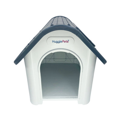 HugglePets Plastic Dog Kennel (419) (Grey Roof) - 3