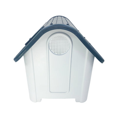 HugglePets Plastic Dog Kennel (419) (Grey Roof) - 8
