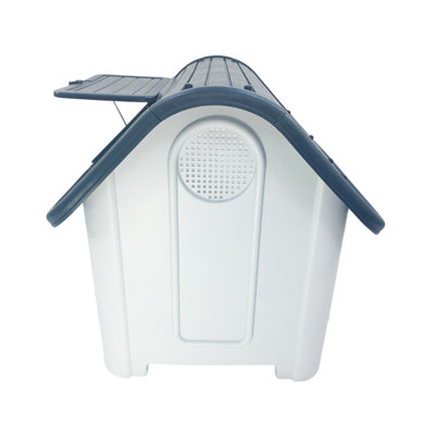 HugglePets Plastic Dog Kennel (419) (Grey Roof) - 9
