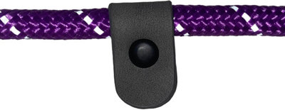 HugglePets Purple 113cm x 1cm Reflective Weatherproof Rope Dog Slip Lead
