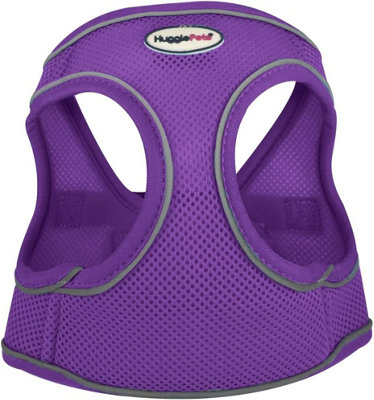 HugglePets Purple Large 52 - 60cm Step In Air Mesh Dog Harness