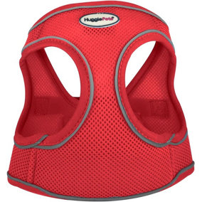 HugglePets Red Extra Small 30 - 37cm Step In Air Mesh Dog Harness
