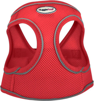 HugglePets Red Small 36 - 44cm Step In Air Mesh Dog Harness