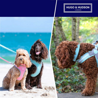 Hugo & Hudson Mesh Quick Dry Pet Dog Collar, Aqua, MW