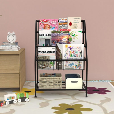Huhote Small Childrens Book Rack and Toy Storage Organiser Display ...