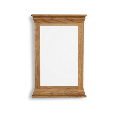 Hulbury Rustic Solid Oak Large Mirror