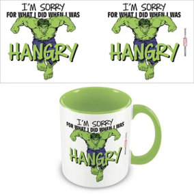 Hulk Hangry Inner Two Tone Mug White/Lime Green (One Size)