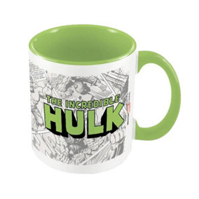 Hulk Inner Two Tone Logo Mug White/Lime Green (One Size)