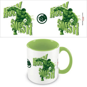 Hulk Smash Inner Two Tone Mug White/Lime Green (One Size)