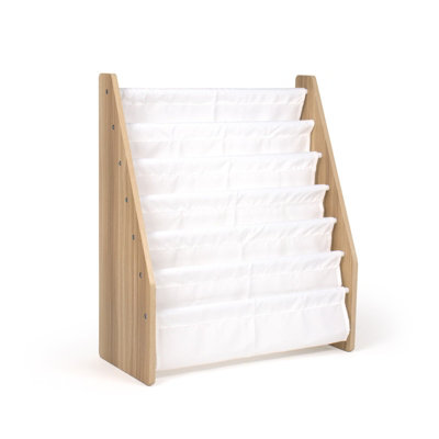 XL Massief Houten Kinderboekenrek 6 niveaus[Gewoon Hout Katoen, GEEN